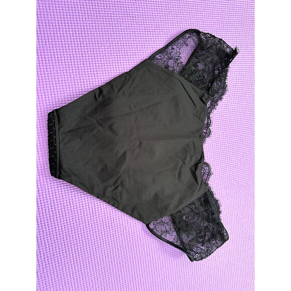 $270 La Perla Briefs Black Sz L Lace Underwear Panties Honeycomb Shadows Large - Picture 8 of 8